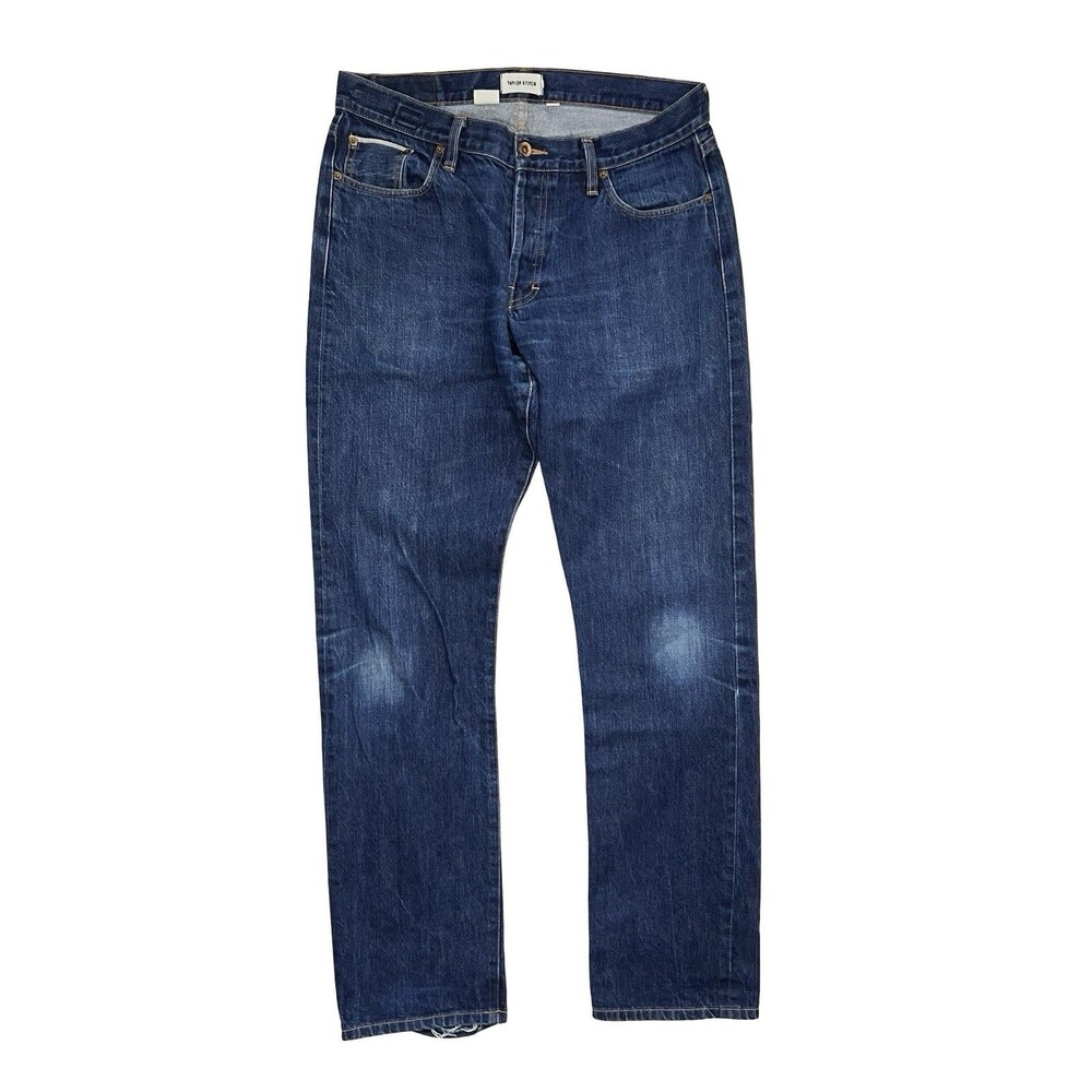 Taylor Stitch Democratic Jeans Organic Cotton Selvedge Denim Men’s 35x34 Blue